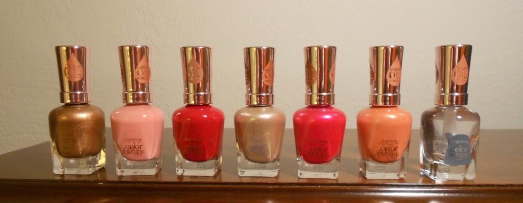 Sally Hansen Color Therapy Oil Infused Nail Polishes (170, 240, 350, 200,  250, 300) Review - Beauty Cooks Kisses