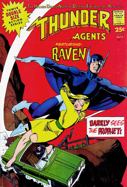 Thunder Agents v1 #14 tower silver age 1960s comic book cover art Thunder Agents v1 #14 tower silver age 1960s comic book cover art
