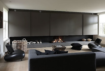 10 Salas modernas con Chimenea | Ideas para decorar, diseñar y mejorar