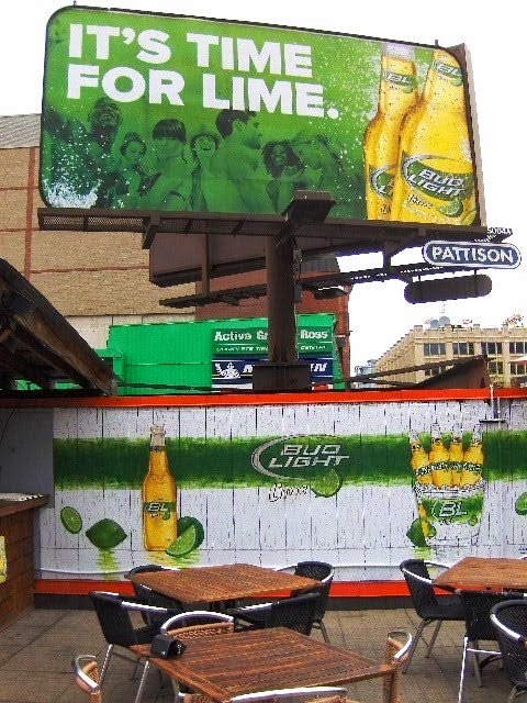 Bud Light Lime Patio Mural