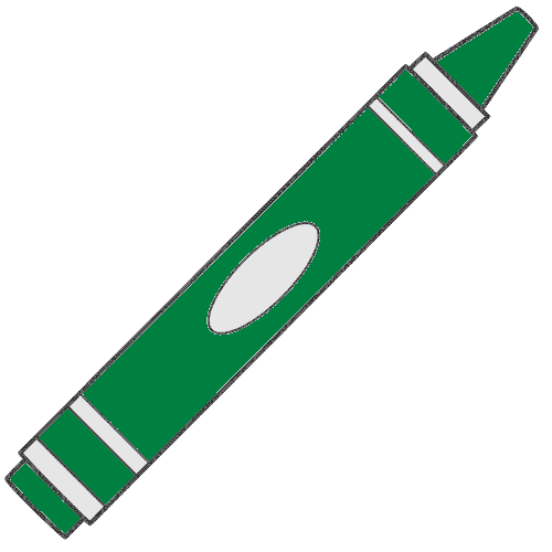 green crayon clipart - photo #5