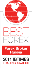 anugerah exness, exness award Best Forex Broker Russia 2011 IBTimes