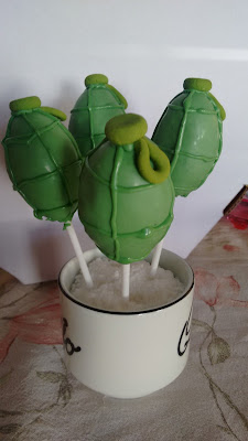 cake pop granadas militar