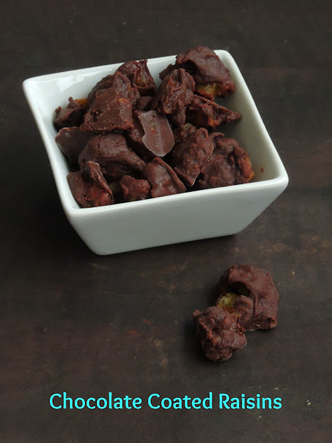 Chocolate covered raisins