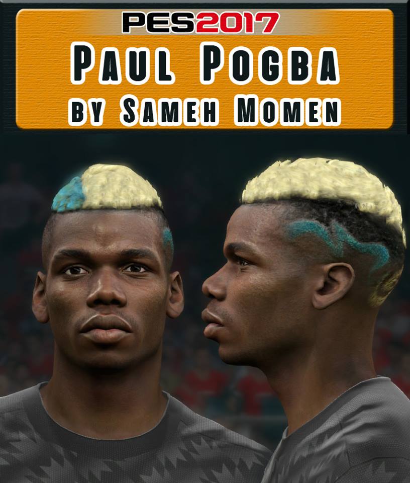 Ultigamerz: PES 2017 Paul Pogba 2 Colors Hairstyle April 2018