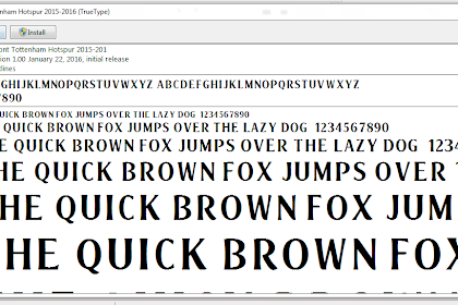 Font Tottenham Hotspur 2015-2016