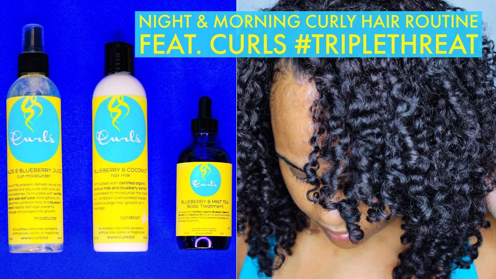 How I Preserve My Curls Overnight feat. CURLS #TripleThreat + Review | The  Mane Objective