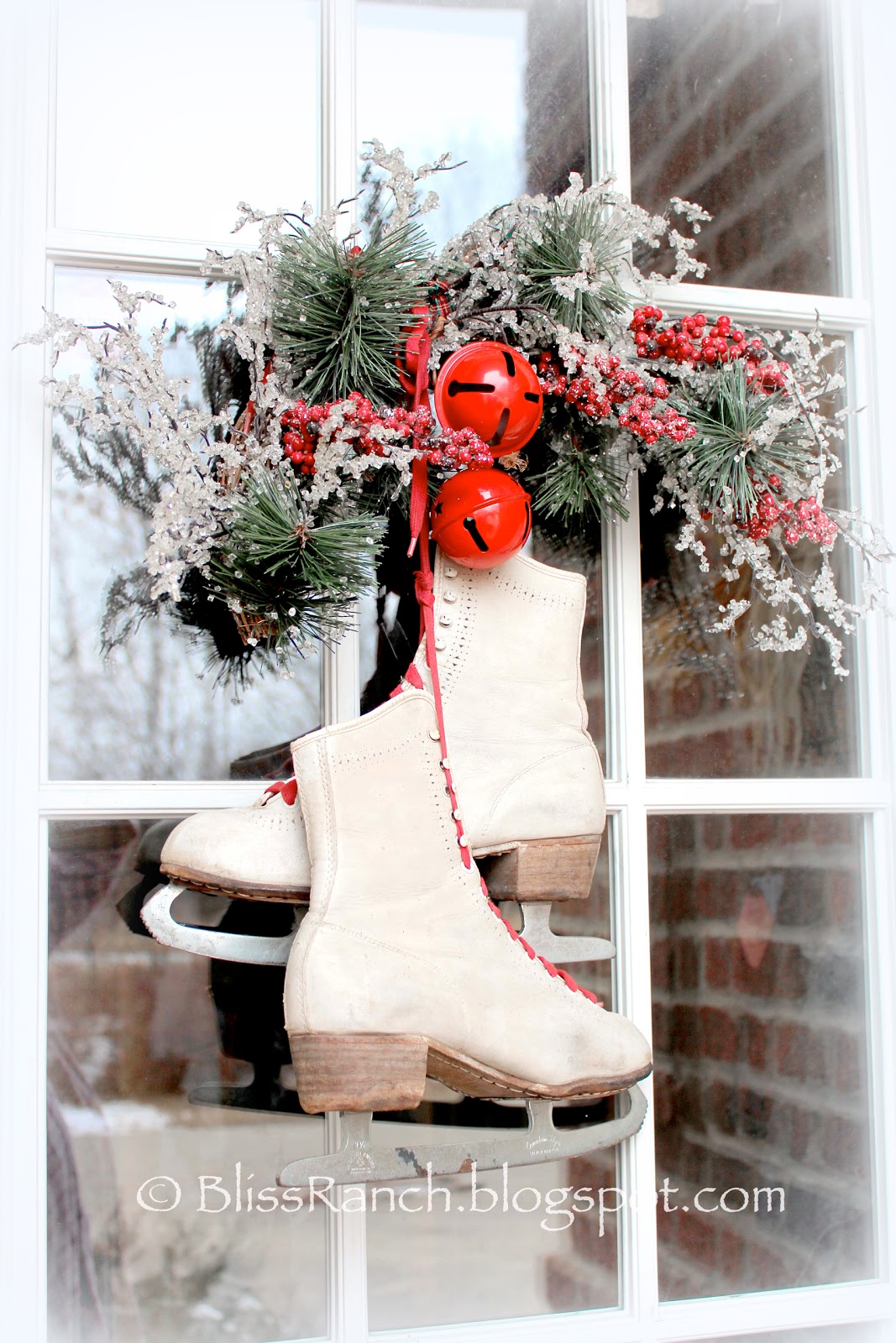 Bliss Ranch Vintage Ice Skate Wreath