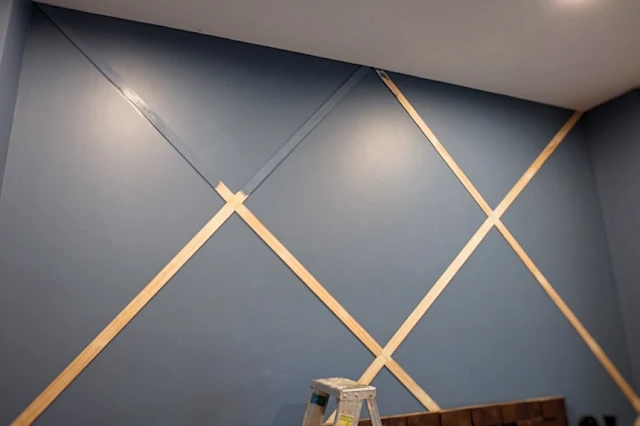 painting flat stock trim the same color as the wall