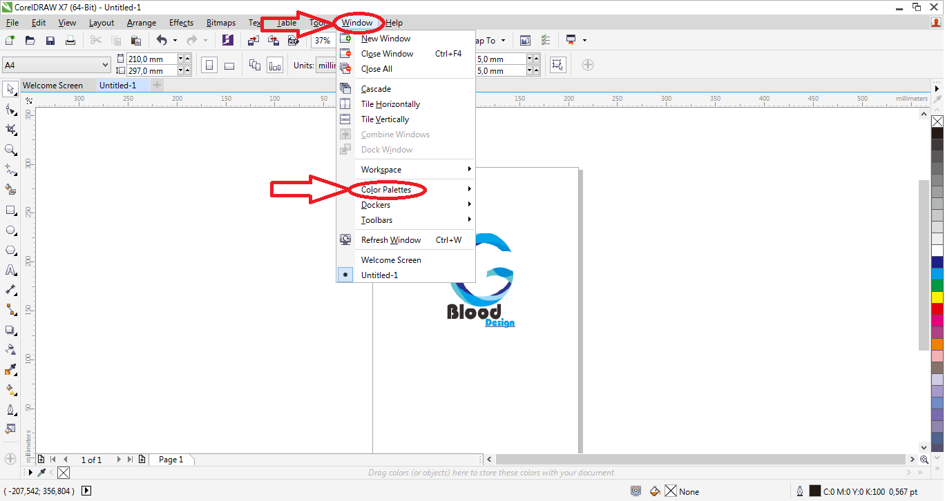 CARA MENAMBAH PALLETE WARNA PADA COREL DRAW X7 G Blood CARA MENAMBAH PALLETE WARNA PADA COREL DRAW X7 G Blood