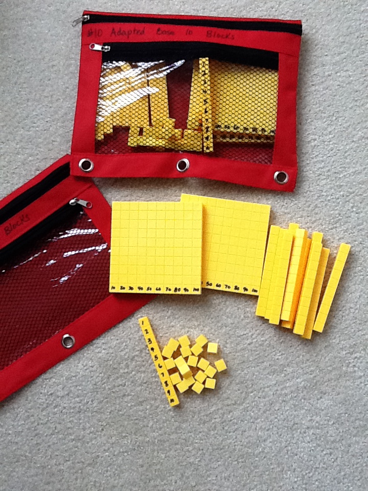 Adapted Base 10 Blocks Classroom Freebies
