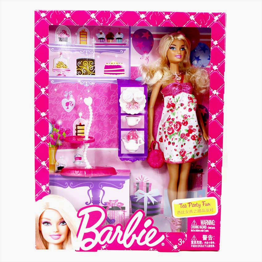 Jual Boneka Barbie Mattel Fabulous Life Tea Party Fun Gambar