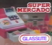 Propaganda do Supermercado da Glassilte. Brinquedo de sucesso dos anos 90.