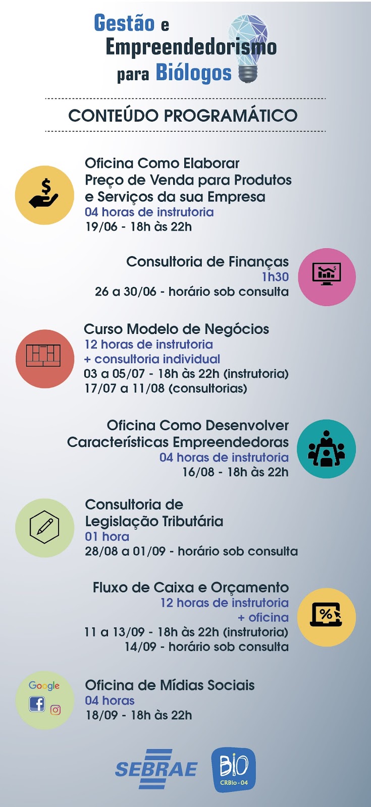 Curso no sebrae