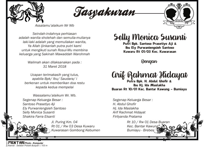 Contoh Ucapan Pernikahan Model Terbaru 2018 Contoh