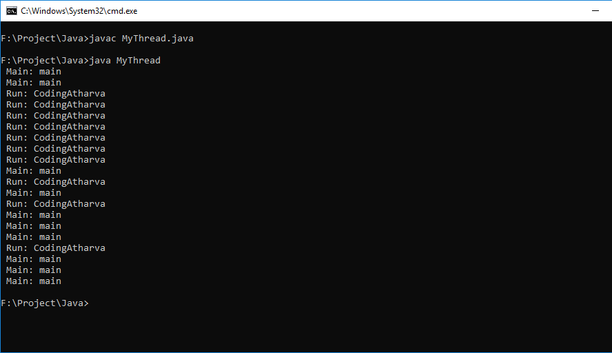 84 How to develop user define thread in Java? Coding Atharva