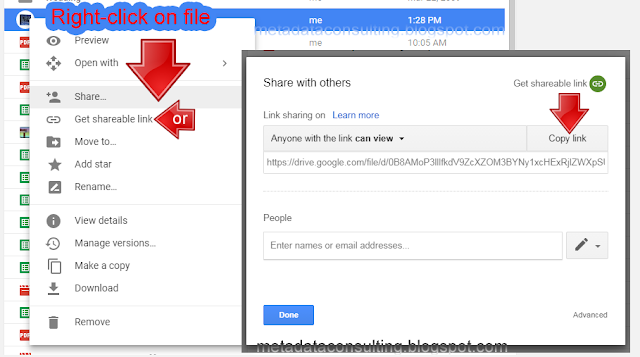 how to send a download link from google drive