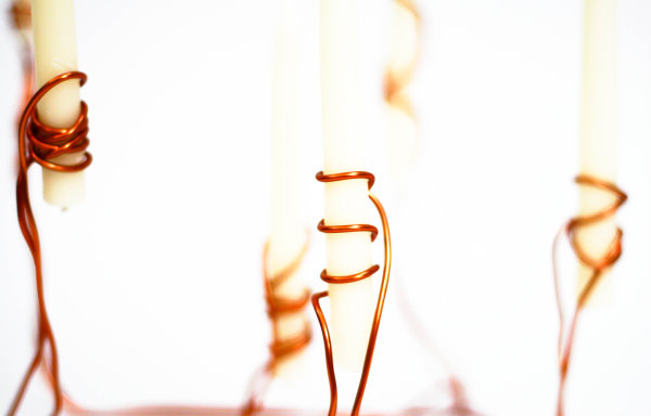 DIY Kupfer Kerzenständer