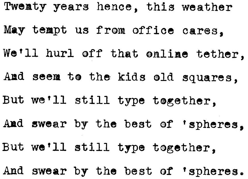 oz.Typewriter The Typewriter Song