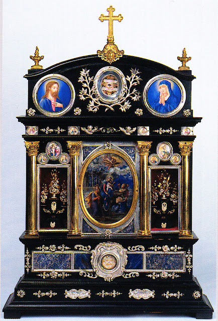 Η λεγόμενη λειψανοθήκη της Αγίας Οικογένειας. Περίπου 1625. Πιθανότατα έργο ιταλού καλλιτέχνη.