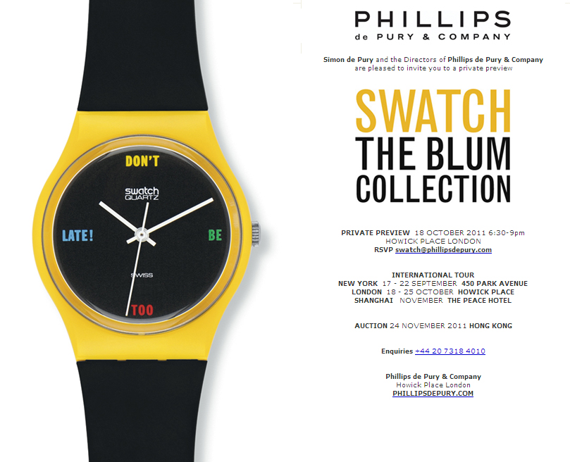 SWATCH: The Blum Collection