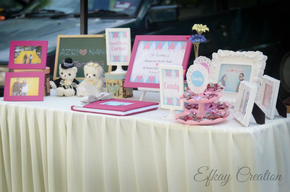 efkaycreation Guestbook + Table Decoration (Package 2)