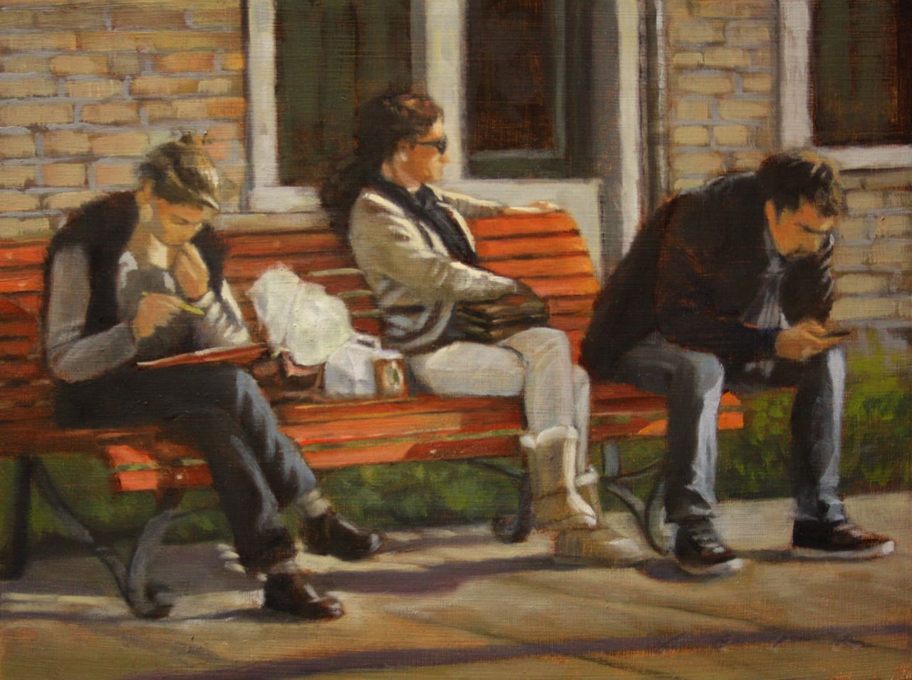 люди в интерьере композиция