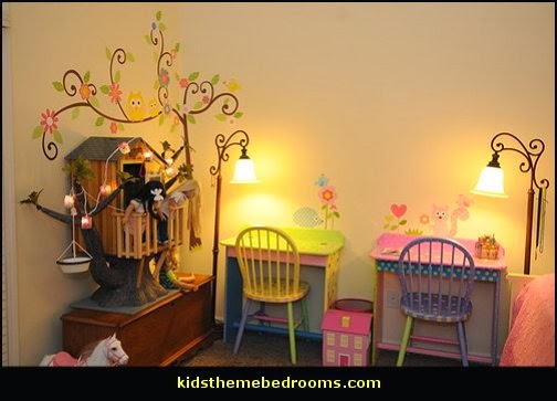 owl theme bedroom decorating ideas - Owl room decorations - owl themed baby nursery - Owls wall stickers - owl bedding