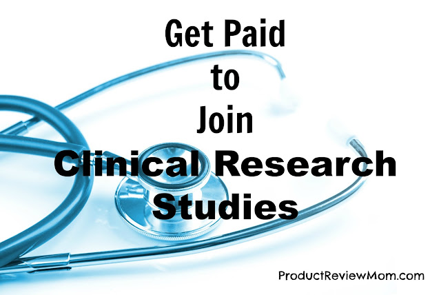 Get Paid to Join Clinical Research Studies in Your Area  via  www.productreviewmom.com