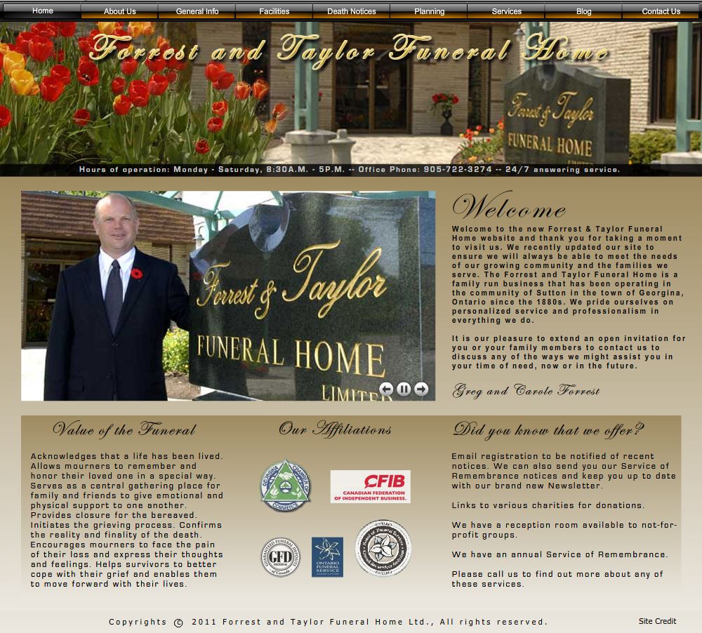 Forrest and Taylor Funeral Home Our New Website Is Now Online!