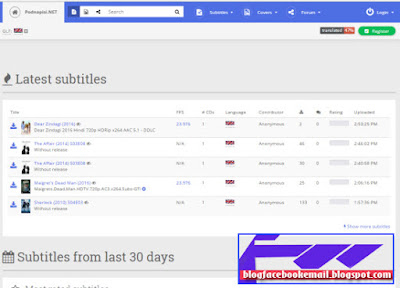 download subtitle terbaik terpopuler untuk semua film Podnapisi.NET
