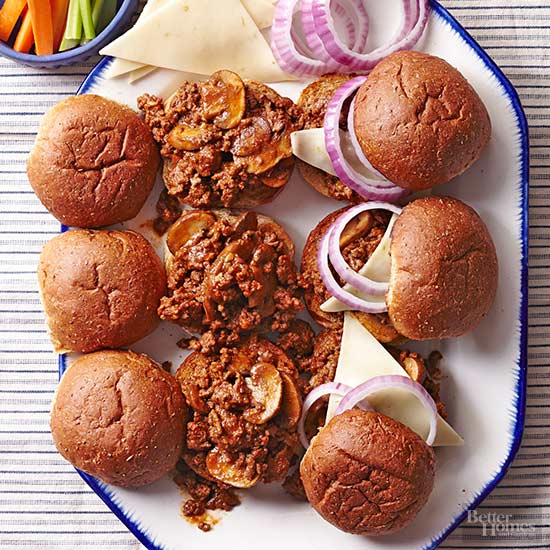 Spicy Mushroom Sloppy Joes notmat