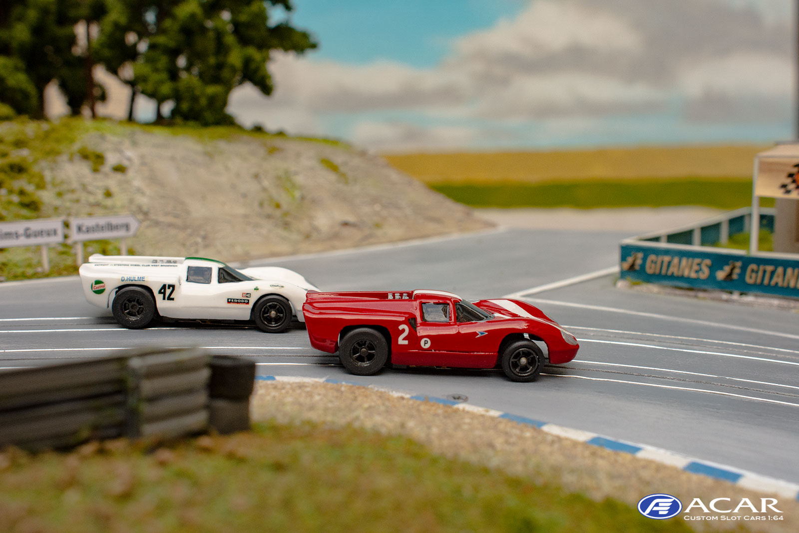 Slot Cars HO Scale 65 Chaparral Can Am Race Car graphics 1/64th HO