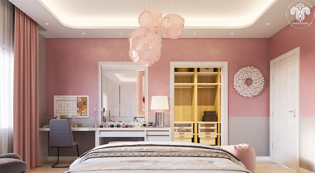 Quarto de casal rosa quartz, cinza e branco. Blog Achados de Decoração Quarto de casal rosa quartz, cinza e branco. Blog Achados de Decoração