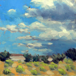 landscape southwest paintings contemporary arizona impressionism painting impressionist clouds watercolor heidi malott prints oil artist dailypainters storm studio