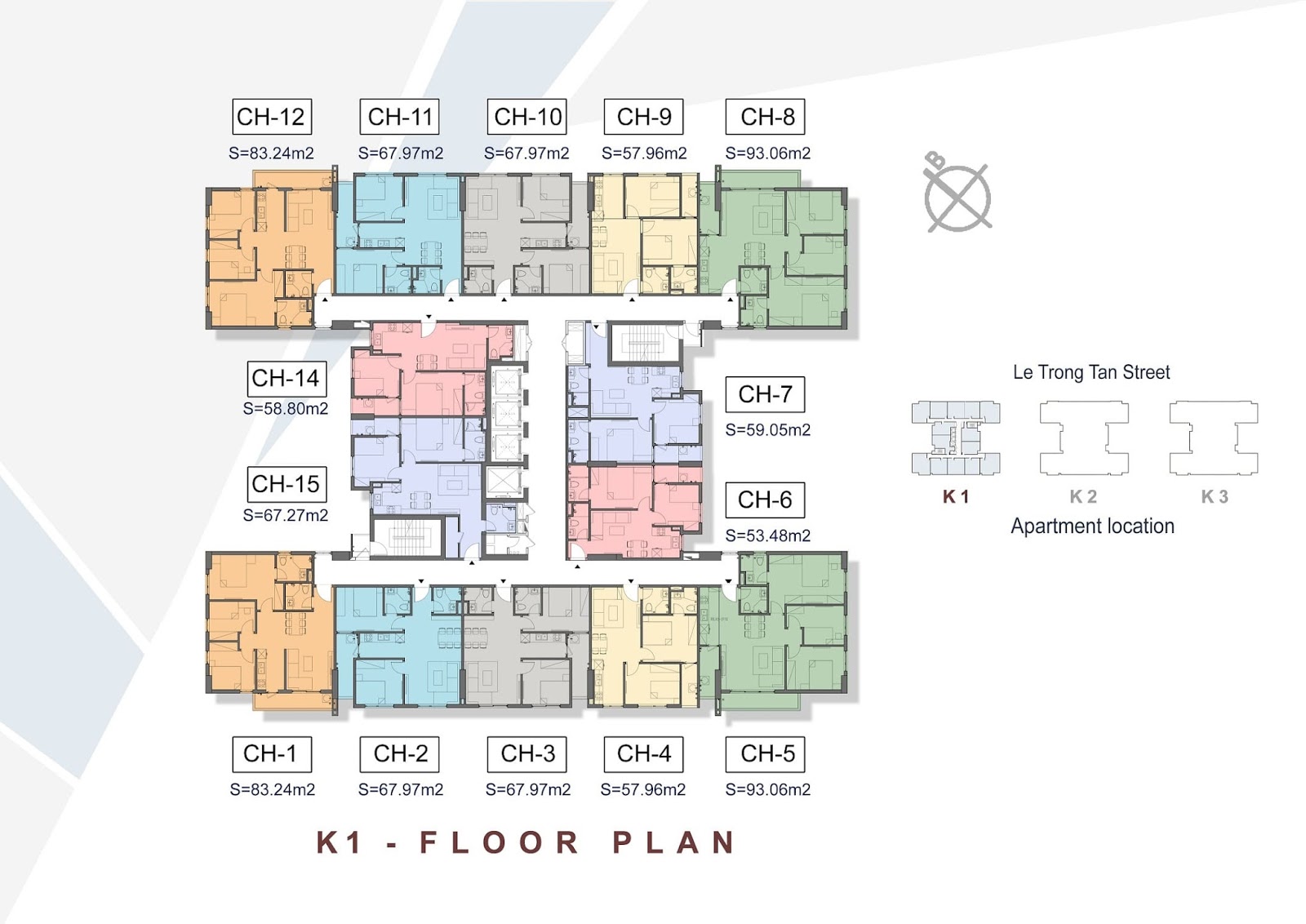 Mặt bằng chung cư The K Park Văn Phú Mặt bằng chung cư The K Park Văn Phú