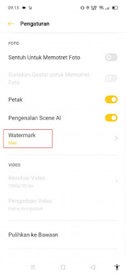 How to Show Watermark on Realme Camera 3