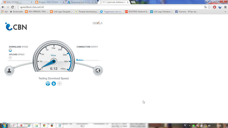 foto test kecepatan internet dengan cbn speedtest test kecepatan internet dengan cbn speedtest