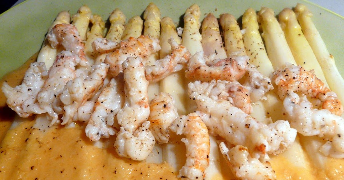 Kulinarische Welten zu Fisch- und Meeresfrucht: Kaisergranat auf Coulis ...