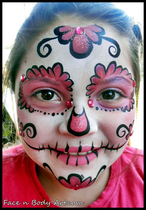 Shawna D. Make-up: Dia De Los Muertos Sugar skulls 2012
