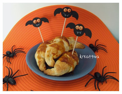 cornetti salati con sciroppo d'acero per halloween