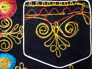 Embroidered Vest Pocket