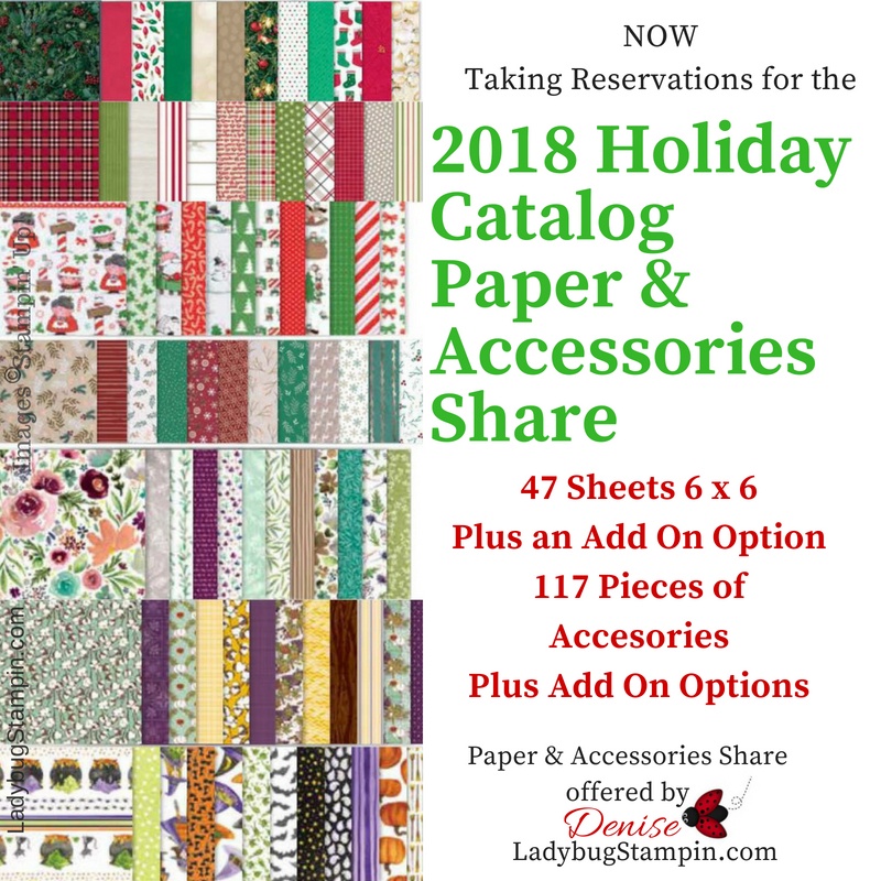 Ladybug Stampin One Sheet Wonder Christmas Challenge Stampathon 2018