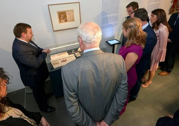 Hereditary Grand Duke Guillaume and Hereditary Grand Duchess Stéphanie attended the opening of the exhibition 