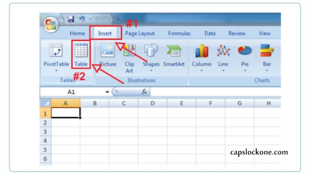 Cara Membuat Tabel Pada Microsoft Excel 2007 Cara Membuat Tabel Pada Microsoft Excel 2007