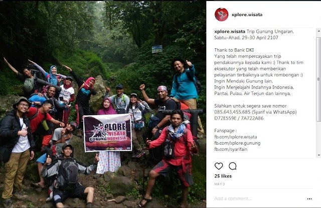 Porter Ungaran, Pendakian Ungaran Bank DKI Jakarta Via Jalur Mawar