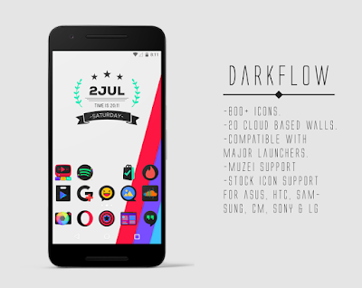 Free Download DarkFlow - Icon Pack v1.1 APK