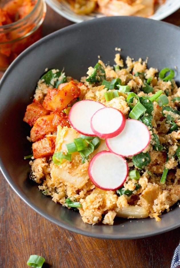 Cauliflower Fried Rice with Kimchi by SeasonWithSpice.com