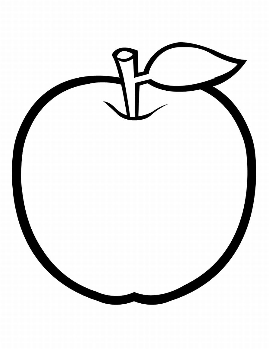 a for apple coloring pages - photo #37