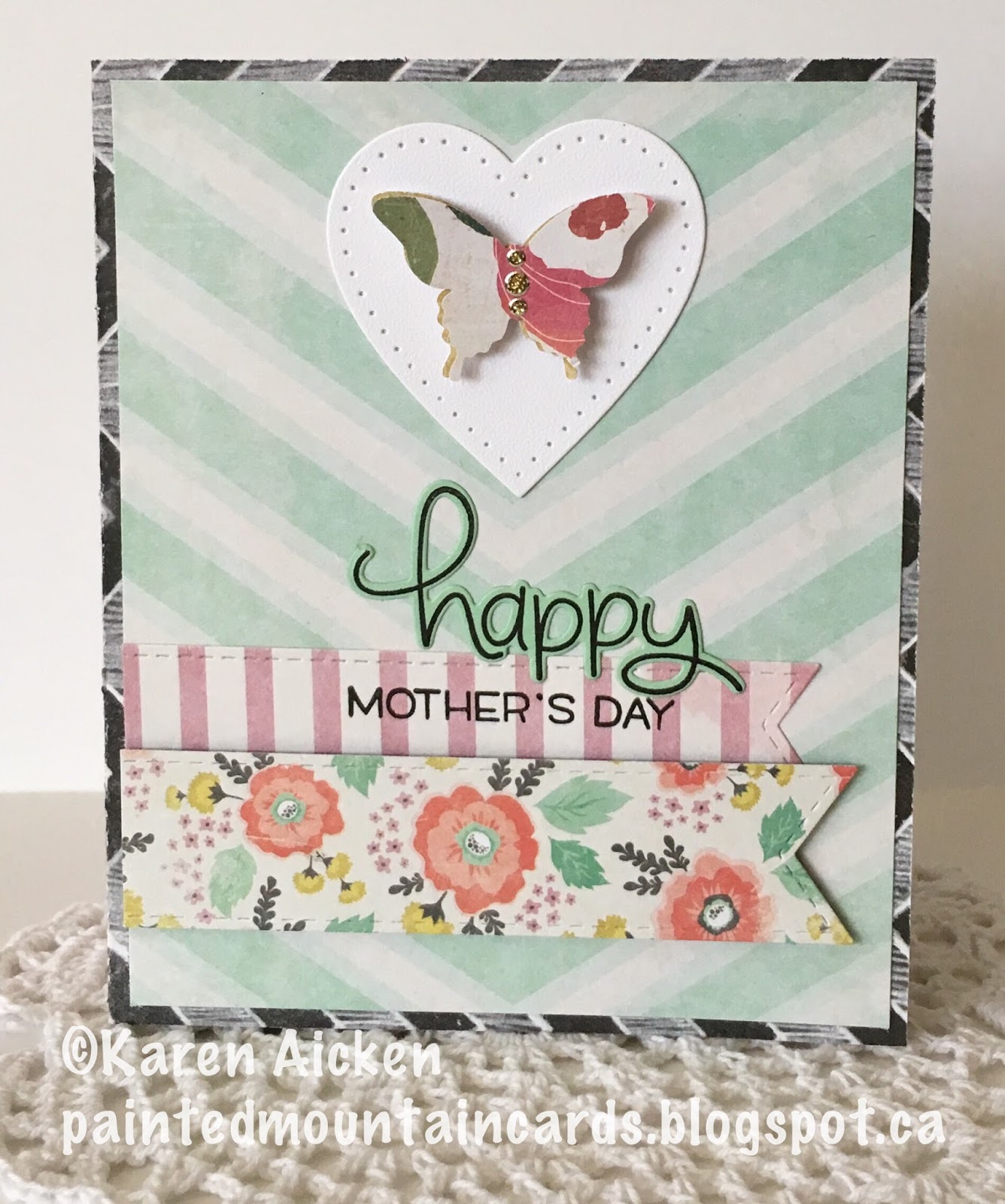 Painted Mountain Cards: Pop-Up Mother's Day Challenge Card